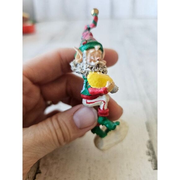 Enesco nimble football Sandi zimnicki player bulb vintage 1991 830992 elf playin - Picture 6 of 9